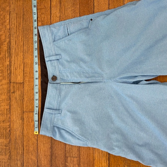 Lululemon Kahuna Athletic Shorts Mens 32 Blue Stretch Chino Golf Pockets Casual - Picture 2 of 9